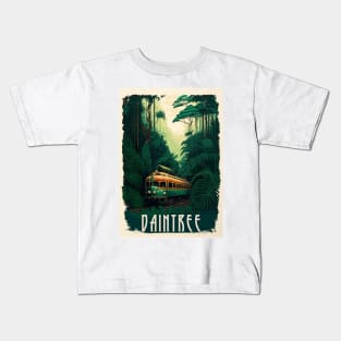 Daintree Rainforest Australia Vintage Travel Art Poster Kids T-Shirt